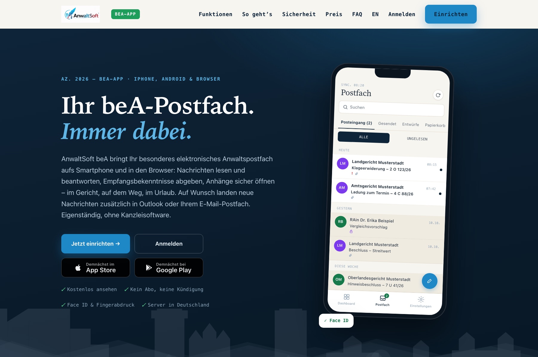 Screenshot api.anwaltsoft.de